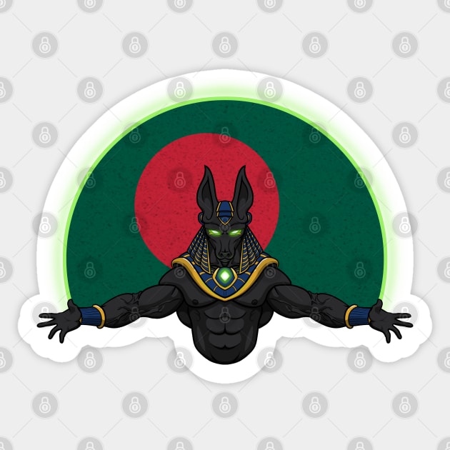 Anubis Bangladesh Sticker by RampArt